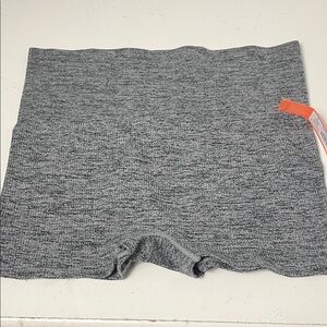 Colsie Large Grey High Rise Elastic Waist Short Biker Shorts NWT